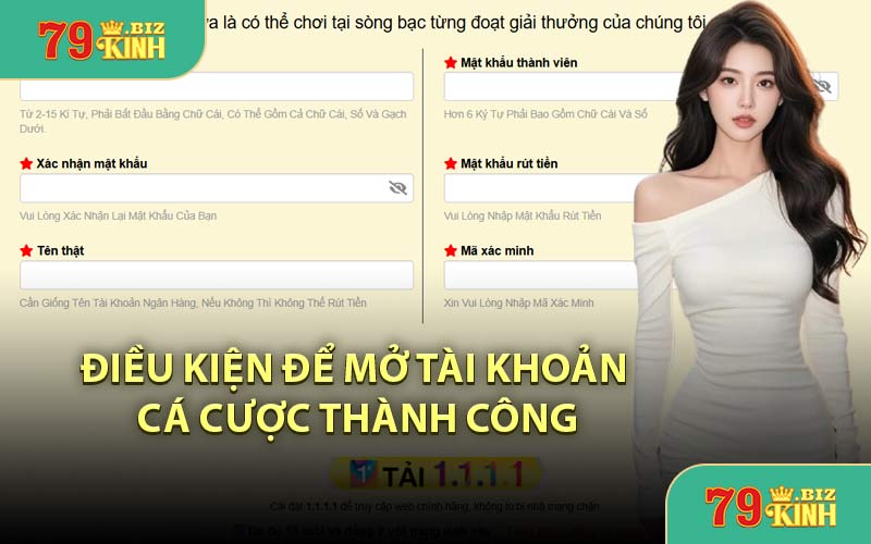 Điều Kiện Để Mở Tài Khoản Cá Cược Thành Công